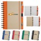 Recycled Color Spine Spiral Notebook & Pen Set, 5-1/2" x 7"