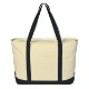 Large Heavy Cotton Canvas Zippered Boat Tote