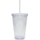 Acrylic Beverage Double Wall Tumbler, 16oz., BPA Free