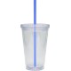 Acrylic Beverage Double Wall Tumbler, 16oz., BPA Free