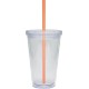 Acrylic Beverage Double Wall Tumbler, 16oz., BPA Free