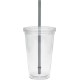 Acrylic Beverage Double Wall Tumbler, 16oz., BPA Free