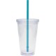 Acrylic Beverage Double Wall Tumbler, 16oz., BPA Free