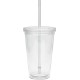 Acrylic Beverage Double Wall Tumbler, 16oz., BPA Free