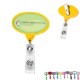 Jumbo Oval Retractable Badgeholder, Alligator Clip