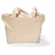 Zippered Cotton Canvas Shoulder Tote