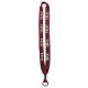 Cotton Lanyard with Metal Crimp & Metal Split-Ring - 3/4"