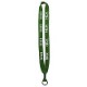 Cotton Lanyard with Metal Crimp & Metal Split-Ring - 3/4"