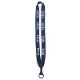 Cotton Lanyard with Metal Crimp & Metal Split-Ring - 3/4"