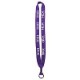 Cotton Lanyard with Metal Crimp & Metal Split-Ring - 3/4"