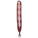 Cotton Lanyard with Metal Crimp & Metal Split-Ring - 3/4"