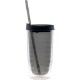 Fun Plastic Tumbler w/ Straw, 15oz., BPA Free