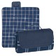 Roll-Up Plaid Picnic Blanket, 52" x 47"
