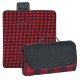 Roll-Up Plaid Picnic Blanket, 52" x 47"