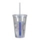 Dynamic Acrylic Tumbler w/ Mood Color Changing Straw, 16oz., BPA Free