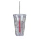 Dynamic Acrylic Tumbler w/ Mood Color Changing Straw, 16oz., BPA Free