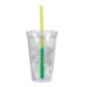 Dynamic Acrylic Tumbler w/ Mood Color Changing Straw, 16oz., BPA Free