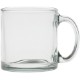 Deep Etched Glass Coffee Mug, 13oz.