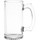 Deep Etched Thumbprint Glass Tankard, 12oz.
