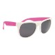 Vibrant Trim Rubberized Sunglasses
