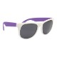 Vibrant Trim Rubberized Sunglasses