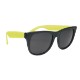 Vibrant Trim Rubberized Sunglasses