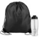 Drawstring Polyester Backpack with Bottle, 27 oz.