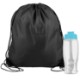 Drawstring Polyester Backpack with Bottle, 27 oz.