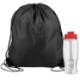 Drawstring Polyester Backpack with Bottle, 27 oz.