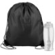 Drawstring Polyester Backpack with Bottle, 27 oz.