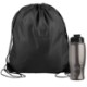 Drawstring Polyester Backpack with Bottle, 27 oz.