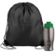 Drawstring Polyester Backpack with Bottle, 27 oz.