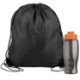Drawstring Polyester Backpack with Bottle, 27 oz.
