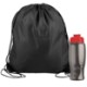 Drawstring Polyester Backpack with Bottle, 27 oz.