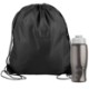 Drawstring Polyester Backpack with Bottle, 27 oz.