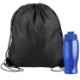 Drawstring Polyester Backpack with Bottle, 27 oz.