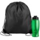 Drawstring Polyester Backpack with Bottle, 27 oz.