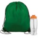 Drawstring Polyester Backpack with Bottle, 27 oz.