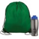 Drawstring Polyester Backpack with Bottle, 27 oz.