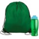 Drawstring Polyester Backpack with Bottle, 27 oz.