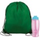 Drawstring Polyester Backpack with Bottle, 27 oz.