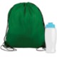 Drawstring Polyester Backpack with Bottle, 27 oz.