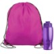 Drawstring Polyester Backpack with Bottle, 27 oz.