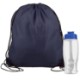 Drawstring Polyester Backpack with Bottle, 27 oz.