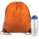 Drawstring Polyester Backpack with Bottle, 27 oz.