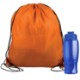 Drawstring Polyester Backpack with Bottle, 27 oz.