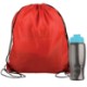 Drawstring Polyester Backpack with Bottle, 27 oz.