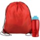 Drawstring Polyester Backpack with Bottle, 27 oz.
