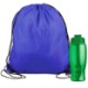 Drawstring Polyester Backpack with Bottle, 27 oz.