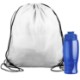 Drawstring Polyester Backpack with Bottle, 27 oz.